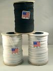 Elastic WHITE or BLACK 1/4 inch Made in USA - # 1 Seller - HIGH DEMAND !!!