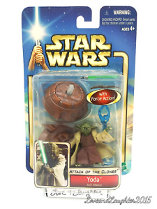 Star Wars-Attack of the Clones: YODA Jedi Master Action Figure Hasbro 2002