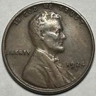 1924-D Lincoln Wheat Cent — Circulated, Key Date — Reverse Mint Error