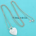 Tiffany & Co. Return to Tiffany Heart Tag Ball Chain Necklace Sterling Silver925
