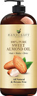 Sweet Almond Oil - 100% Pure, Natural Carrier Oil for Aromatherapy, Massage, and