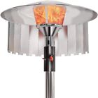 Adj Heat Focusing Reflector Round Natural Gas and Propane Patio Heater 12 panels