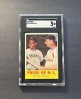 1963 Topps WILLIE MAYS STAN MUSIAL Pride NL #138 SGC 3 * Color Pops! * LOOK!