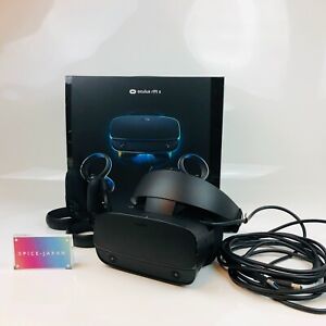 Oculus rift S PC Virtual Reality Gaming Headset Powered VR with Box Black Used