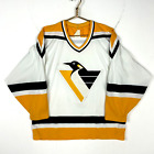 Vintage Pittsburgh Penguins Jersey Medium Ccm White Nhl