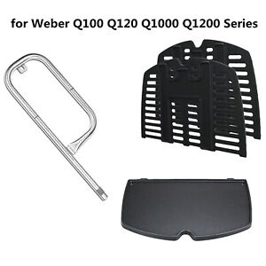 Burner Cooking Griddle Grates for Weber Q100 Q120 Q1000 Q1200 Series Gas Grill