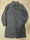 FILSON Mackinaw Long Cruiser Jacket Men's Navy blue Wool Cotton MADE IN USA *NM