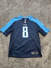 Tennessee Titans Jersey Mens Large Blue Mariota 8 Nike ON Field Jersey Football