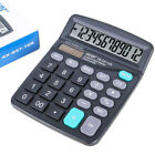 Desktop Calculator 12 Digit Display Battery Solar Basic Big Button Business Home