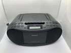 Sony CFD-S70 Boombox CD Player Radio Stereo Cassette - Black - Tested Works!