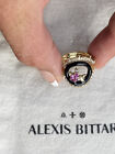 100% Authentic Alexis Bittar 2 Piece Crystal, Gem, Enamel Ring $225