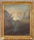 New ListingAntique Scenic Mountain Oil on Canvas 19th C. to Early 20th C. 27