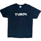 Vintage Turok Shirt L Black Y2K Video Game Promo Dinosaur Horror Movie