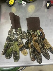 Mossy Oak Camo Gloves Mesh Turkey Hunting Preowned