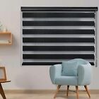 Zebra Blinds for Window Dual Roller Shades with Valance Cover Day&Night Curtains