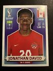 2022 Fifa World Cup Qatar Sticker Jonathan David #CAN18 Canada