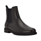 Calvin Klein Fenwick Leather Boots Black Chelsey Pull-On New in Box