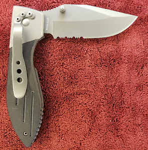 Kabar Warthog II Linerlock Folding Pocket Knife Partially Serrated 3073 Ka-bar