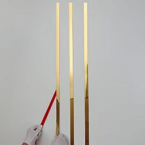 Gold Metalized Mirror-Like Finish Molding Trim Peel and Stick Strip for Mirror