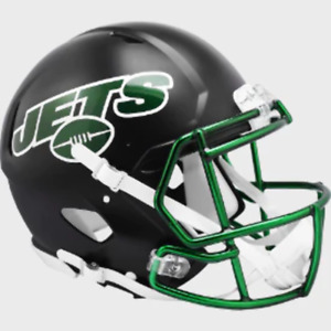 New York Jets Full Size Authentic Speed Football Helmet 2022 Alternate On-Field