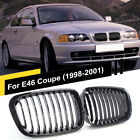 Gloss Black Kidney Grille Grill For BMW E46 Coupe 325Ci 330CI M3 1999-2006