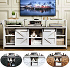 TC-HOMENY RGB LED TV Stand with Power Station 3 Colors TV Entertainment Center