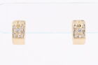 .26ctw Diamond with Accents Huggie Hoop Pair Earrings 14k Yellow Gold 5.75 Grams