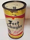 Rare Fort Schuyler Lager Flat Top Beer Can Utica New York