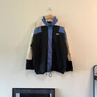 Vintage Reebok Full Zip Windbreaker Track Jacket 90s NBA Shaq Mens Size XL Black