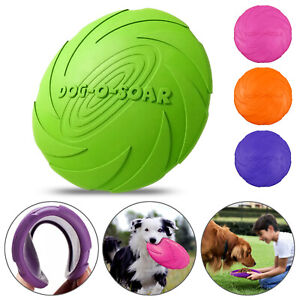 Dog Toy Flyer Flexible Durable Frisbee Disc LARGE Chew Fetch Toys