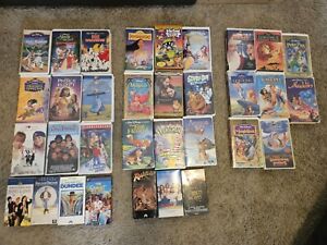 New ListingLot of 33 VHS Tapes Disney & More Family & Kids Movies