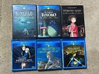 Lot Of 6 DISNEY/Studio Ghibli Movies DVD & Blu-Ray  Yellow Spine US Set