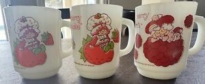 Vintage American Greetings Strawberry Shortcake Rasberry Tart Glass Mug 1980