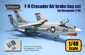 WPD48031 1:48 Wolfpack F-8 Crusader Air Brake Bay Set (HAS kit) #48031