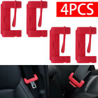 4pcs Car Seat Belt Buckle Clip Silicone Anti-Scratch Protector Cover Accessories (For: Audi Q8)