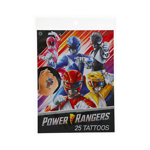 Power Rangers Temporary Tattoos for Kids - 25 Pack, Made in the USA