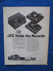 JVC 5201 5204 6012 Turntable 8 Track Magazine Ad Audio Mag October 1969