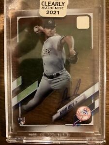 2021 Topps Clearly Authentic Albert Abreu RC Auto Yankees Rookie