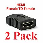 2X HDMI Female to Female Coupler Connector Extender Adapter Cable HDTV 1080P 4K