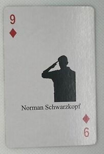 Operation Iraqi Freedom US Military Heroes Playing Cards #9D NORMAN SCHWARZKOPF