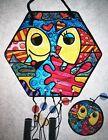 Romero Britto Toys Fish Bubbles Wind Chimes! Metal And Glas - for Eyes And Ears