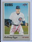 2019 TOPPS HERITAGE RED INK ANTHONY RIZZO AUTOGRAPH AUTO #D15/70 CHICAGO CUBS