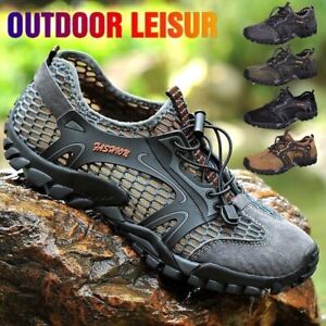 Mens Quick Dry Water Shoes Non-slip Outdoor Trekking Beach Wading Sneakers Size