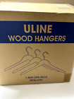ULINE Wood Hangers - Shirt/Coat, Natural S-18039NAT LOT OF 47 HANGERS