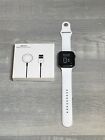 Apple Watch SE 44mm Space Gray Aluminum Case With White Band GPS & Cellular