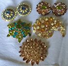 Vtg Signed Austria  Brooches/Pins Earrings Beautiful Lot