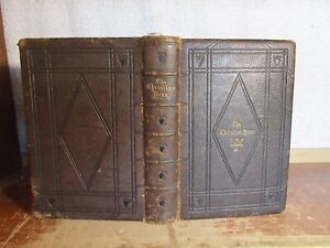 Old THE CHRISTIAN YEAR Leather Book 1868 BIBLE CHURCH SUNDAY HOLIDAY ANTIQUE GOD