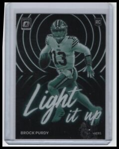 2022 Donruss Optic #LU-20 Brock Purdy Light it Up Rookie RC