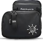 Braxley Bag Black Unisex Faraday Fabric RFID Blocking Fanny Pack Belt Bag Clutch
