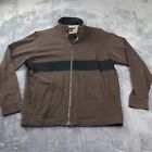 Zegna S Sport 100% Cotton Zip Cardigan Sweater  Sz L Made in Italy D-TK-6297